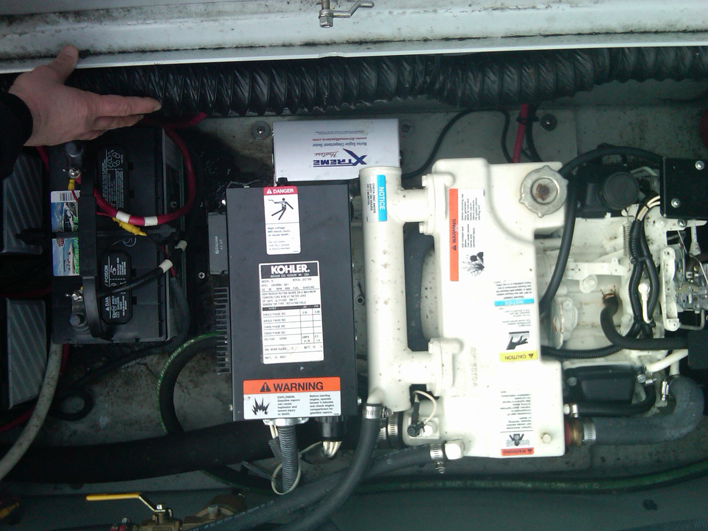 heater for the generator