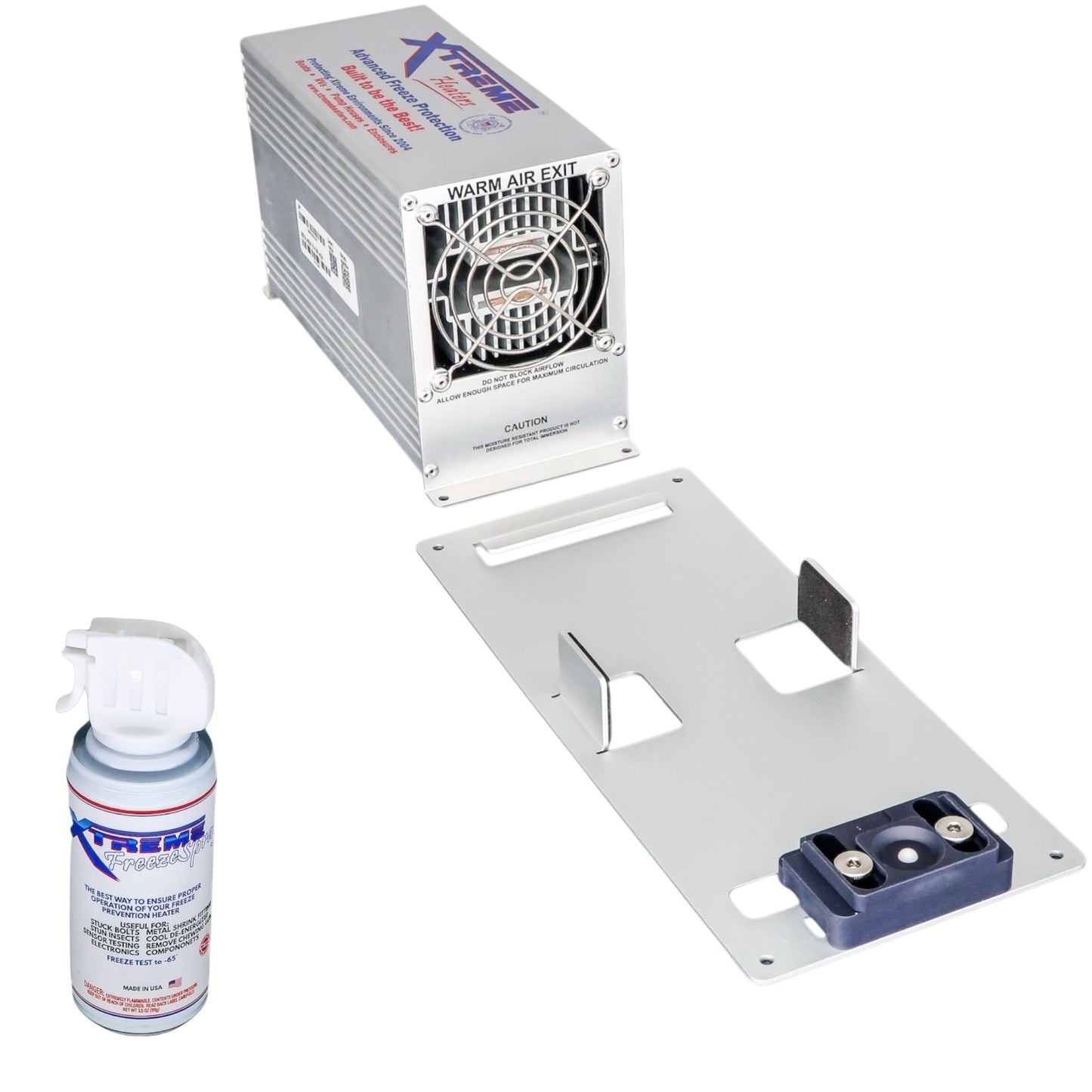 Xtreme Heaters Boat Bilge and RV Heater with Bracket and Freeze Spray