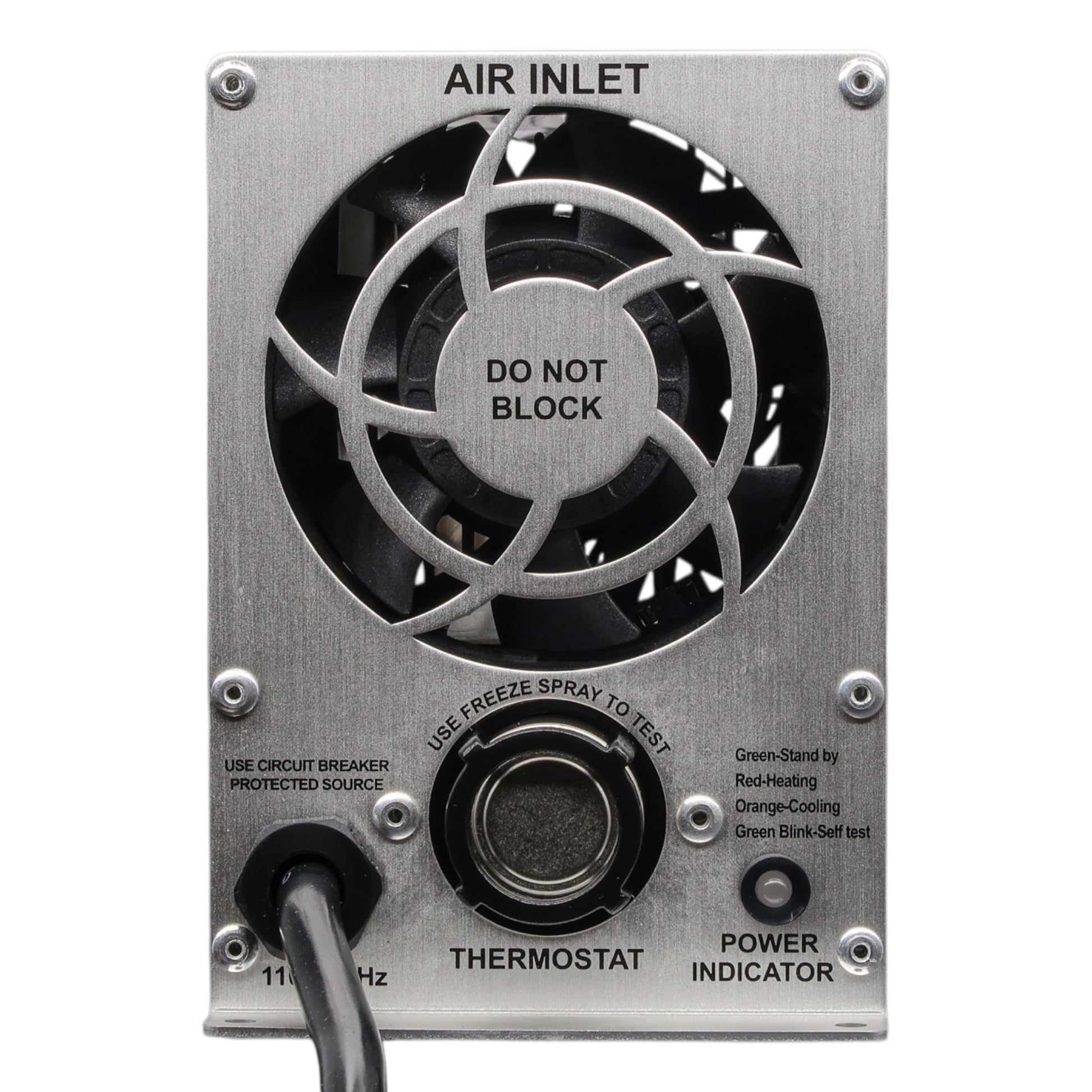 Xtreme Heaters Boat Bilge and RV Heater Air Inlet and Thermostat