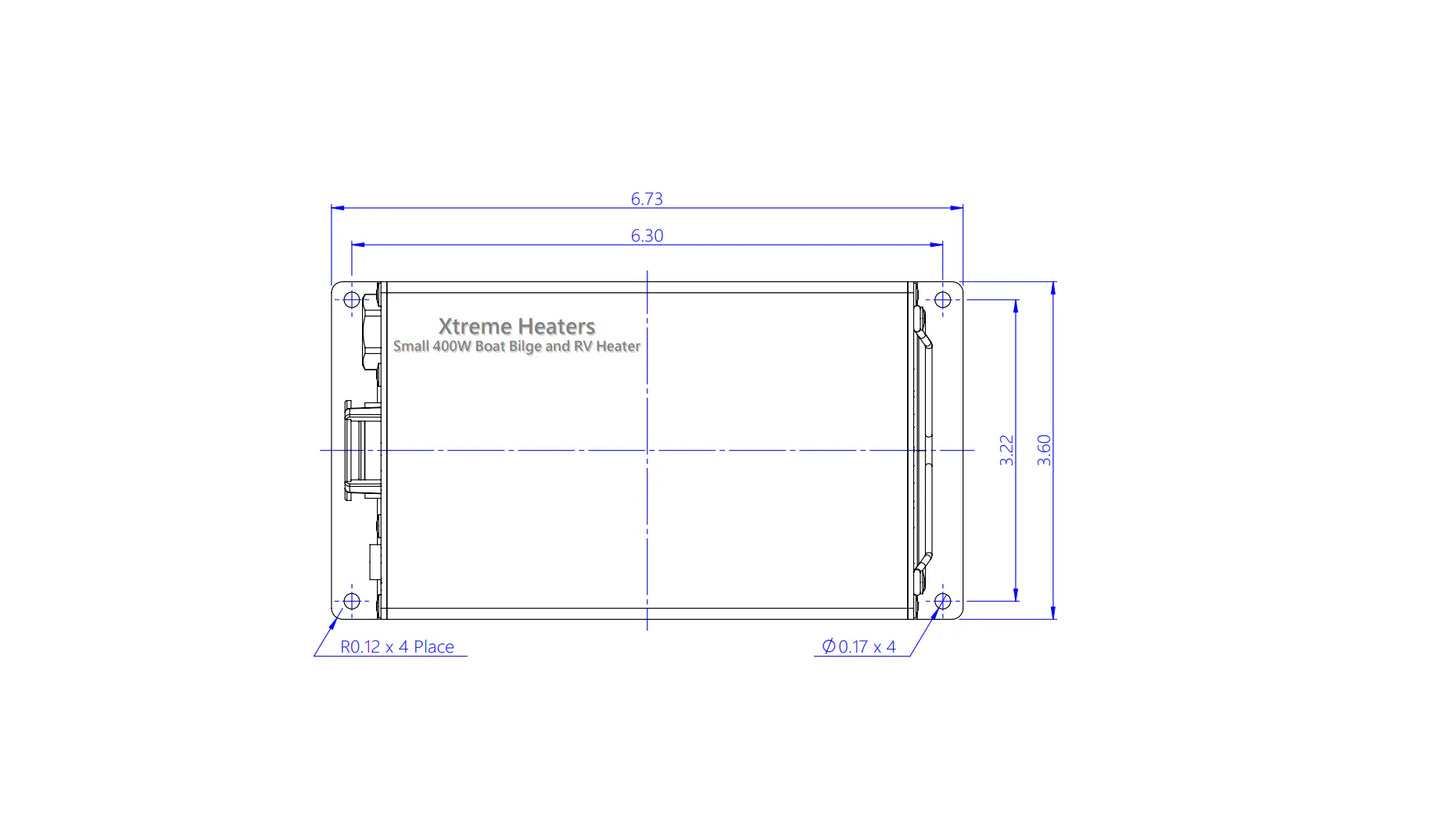Xtreme Heaters Small 400W XHEAT Boat Bilge Heater